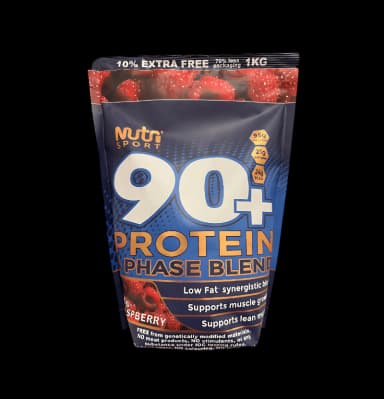 90+ Protein 1Kg - Raspberry