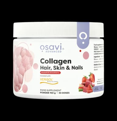 Collagen Peptides (Hair Skin & Nails), Rhubarb & Strawberry