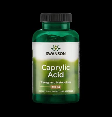 Caprylic Acid 600mg 60 Mjuka Gelkapslar
