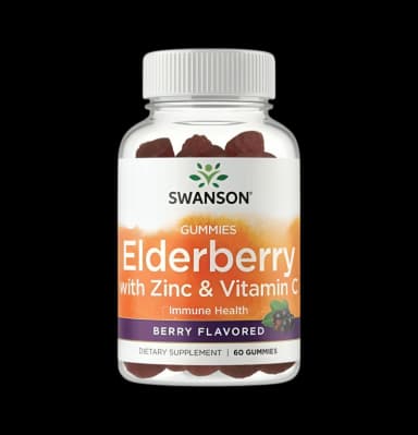 Elderberry Gummies with Zinc & Vitamin C, Berry 60 Gummitabletter