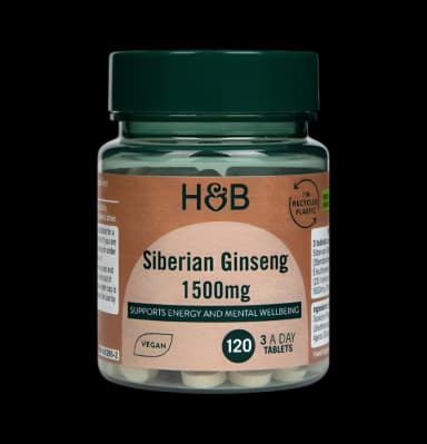 Siberian Ginseng 1500mg 120 Veganska Tabletter