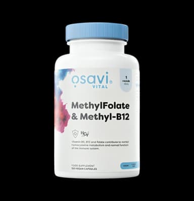MethylFolate & Methyl-B12 120 Veganska Kapslar