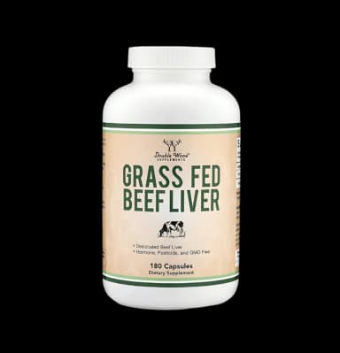 Double Wood Grass Fed Beef Liver 500mg