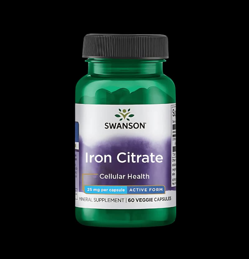 swanson-iron-citrate-25mg-60-kapslar
