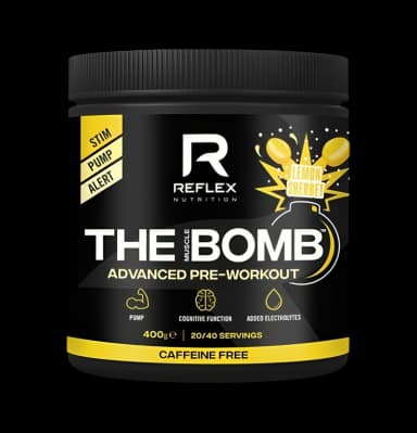 The Muscle Bomb Caffeine Free, Lemon Sherbet