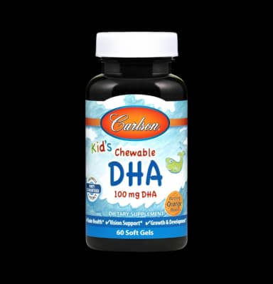 Kid's Chewable DHA 100mg Orange 60 Mjuka Gelkapslar