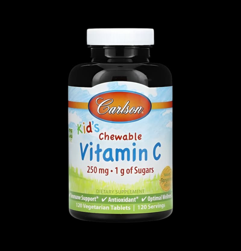 tbg_Carlson-Labs-Vitamin-C-250mg-Natural-Tangerine-120-Vegetariska-Tuggtabletter-fr-Barn