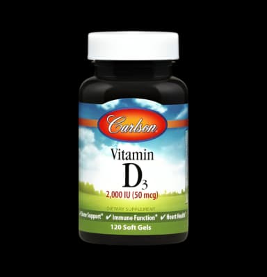Vitamin D3 2000IU 120 Mjuka gelkapslar