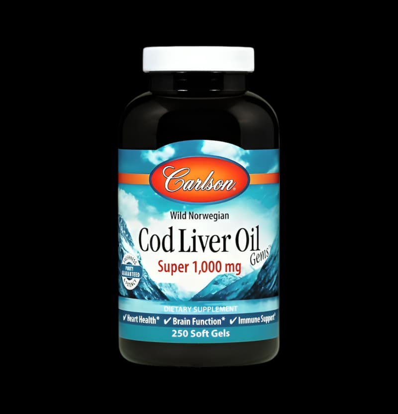 tbg_Carlson-Labs-Wild-Norwegian-Cod-Liver-Oil-Gems-1000mg-250-Mjukgelkapslar