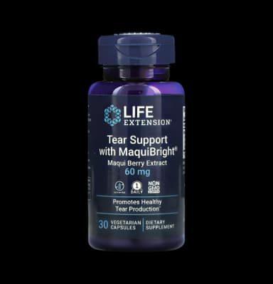 Tear Support with MaquiBright (Maqui Berry Extract) 60mg 30 Vegetabiliska Kapslar