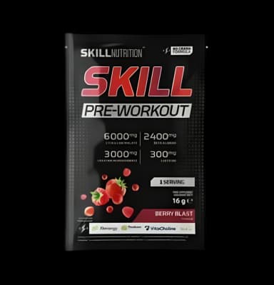 Skill Pre-Workout, Berry Blast 16g 1 Portion