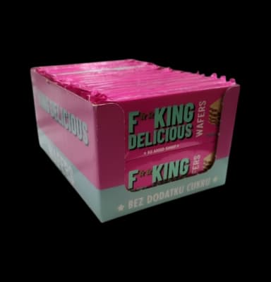 Fitking Delicious Wafers, Cocoa 32 x 80g Våffelkex