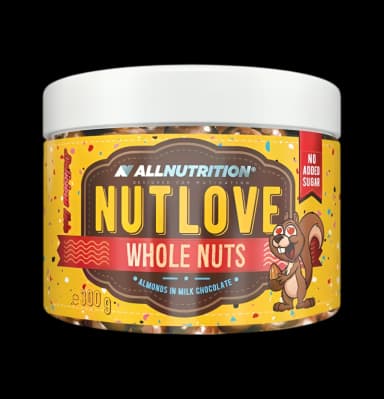 Nutlove Whole Nuts, Almonds in Milk Chocolate