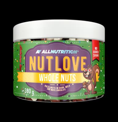 Nutlove Whole Nuts, Hazelnuts in Dark, Milk and White Chocolate