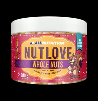 Nutlove Whole Nuts, Peanuts in White Chocolate