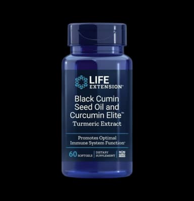 Black Cumin Seed Oil and Curcumin Elite Turmeric Extract 60 Mjuka kapslar