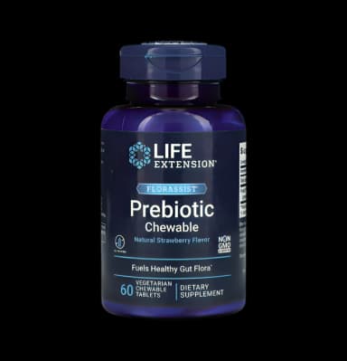 Florassist Prebiotic Chewable Natural Strawberry 60 Vegetariska Tuggtabletter