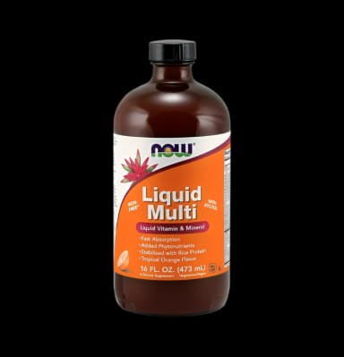 Liquid Multi, Tropical Orange (Järnfri) 473ml Flytande