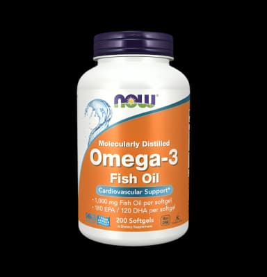 Omega-3 Fish Oil, Molecularly Distilled 200 Mjuka gelkapslar