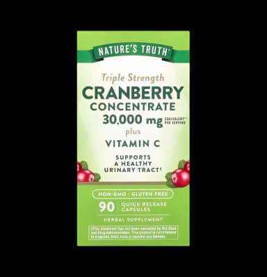 Nature's Truth Tripple Strength Cranberry Concentrate plus Vitamin C