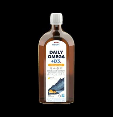Daily Omega + D3 1600mg Omega 3 (Natural Lemon)