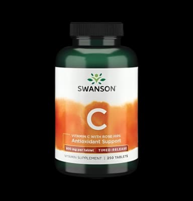 Vitamin C with Rose Hips Timed-Release 500mg