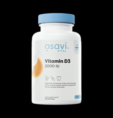 Vitamin D3 2000IU 120 Mjuka gelkapslar