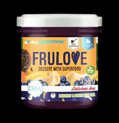 Frulove Dessert with Superfood, Blueberry & Banana with Chia