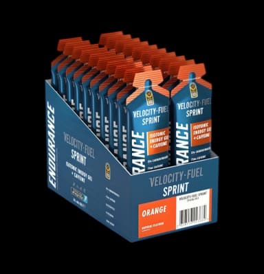 Endurance Sprint Isotonic Energy Gel + Caffeine Orange 20 x