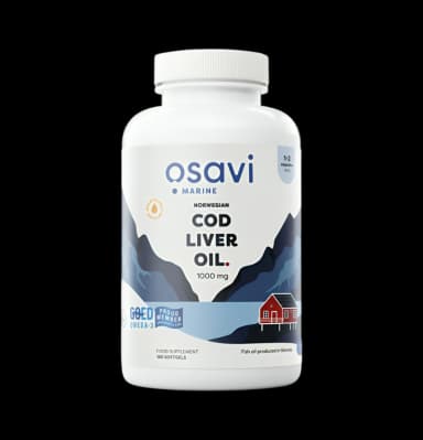 Norwegian Cod Liver Oil 1000mg Lemon 180 Mjuka Kapslar
