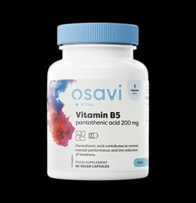 Vitamin B5 Pantothenic Acid 200mg 90 Veganska Kapslar