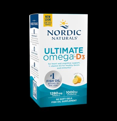 Ultimate Omega-D3 Fish Oil 1280mg Lemon