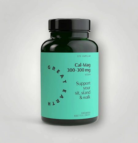 Great Earth Cal-Mag 600-300 mg vegan 120 tabletter