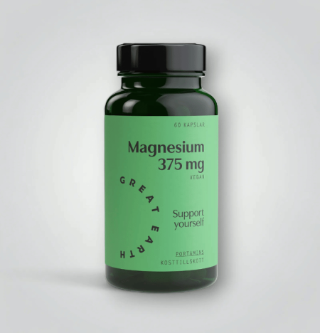 Great Earth Magnesium 375mg 60 Kapslar