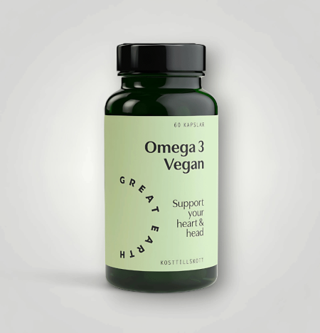 Great Earth Omega 3 Vegan 500mg 60 Kapslar