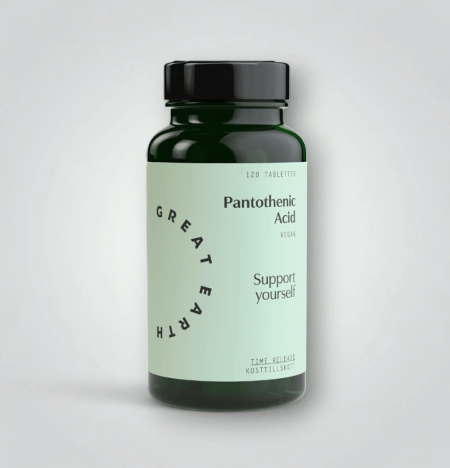 Great Earth Pantotensyra 500mg 120 Tabletter