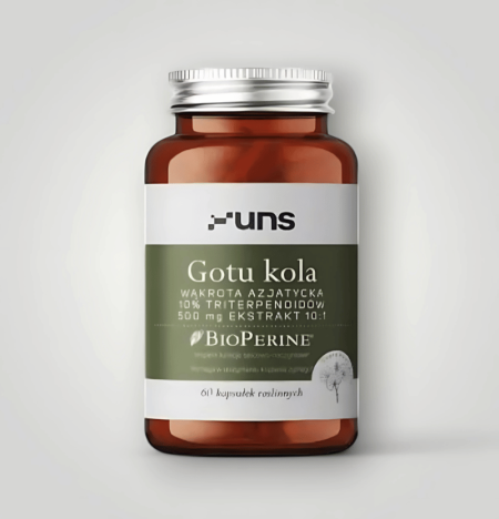 UNS Gotu Kola + BioPerine 400mg 60 Kapslar