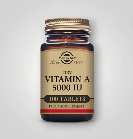 Solgar Dry Vitamin A 5000IU 100 Tabletter