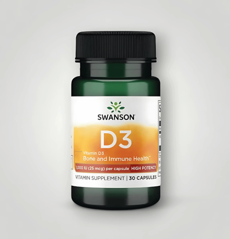 Swanson Vitamin D3 - 1000IE 30 Kapslar