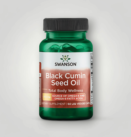 Swanson Black Cumin Seed Oil 500mg 60 Kapslar