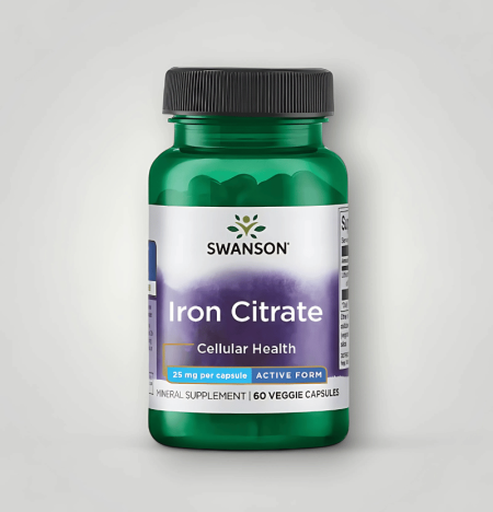 Swanson Iron Citrate 25mg 60 Kapslar